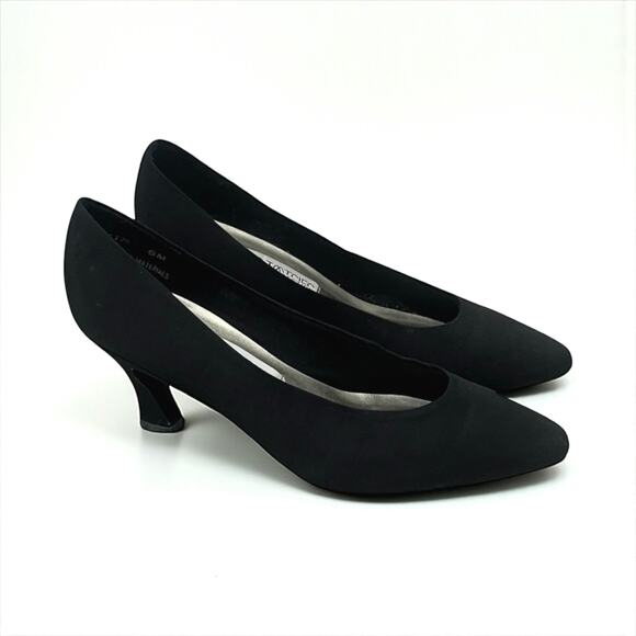 Mootsies Tootsies Vintage Black Kitten Heels - Picture 1 of 7